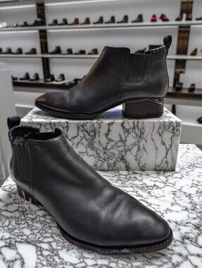 ALEXANDER WANG ICON KORI LEATHER ANKLE BOOTS WOMEN'S SZ EU 40 USA 10